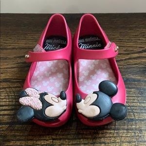 Pink mini Melissa Mickey Minnie Mouse VGUC - 6US